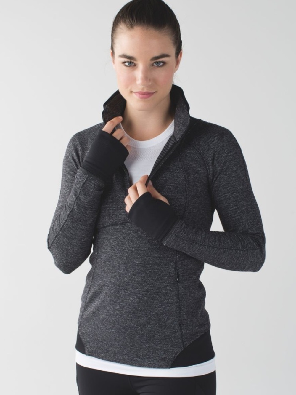Lululemon Runderful 1/2 Zip
Mini Check Pique Black Heathered Black / Black